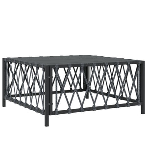 vidaXL Garden Table Anthracite 70x70x34 cm Woven Fabric