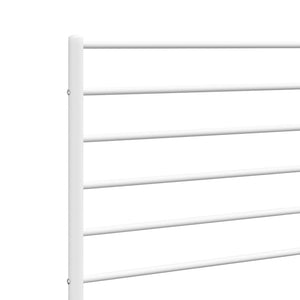 vidaXL Metal Headboard White 90 cm