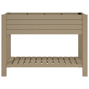 vidaXL Garden Raised Bed Light Brown 110x45x79 cm Polypropylene