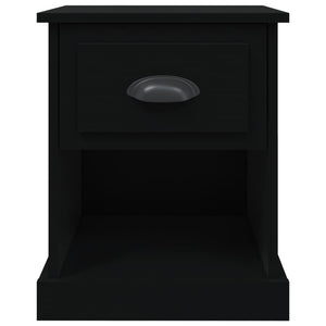 vidaXL Bedside Cabinet Black 39x39x47.5 cm Engineered Wood