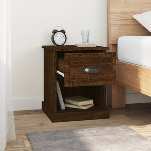 vidaXL Bedside Cabinet Brown Oak 39x39x47.5 cm Engineered Wood