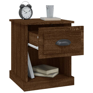 vidaXL Bedside Cabinet Brown Oak 39x39x47.5 cm Engineered Wood