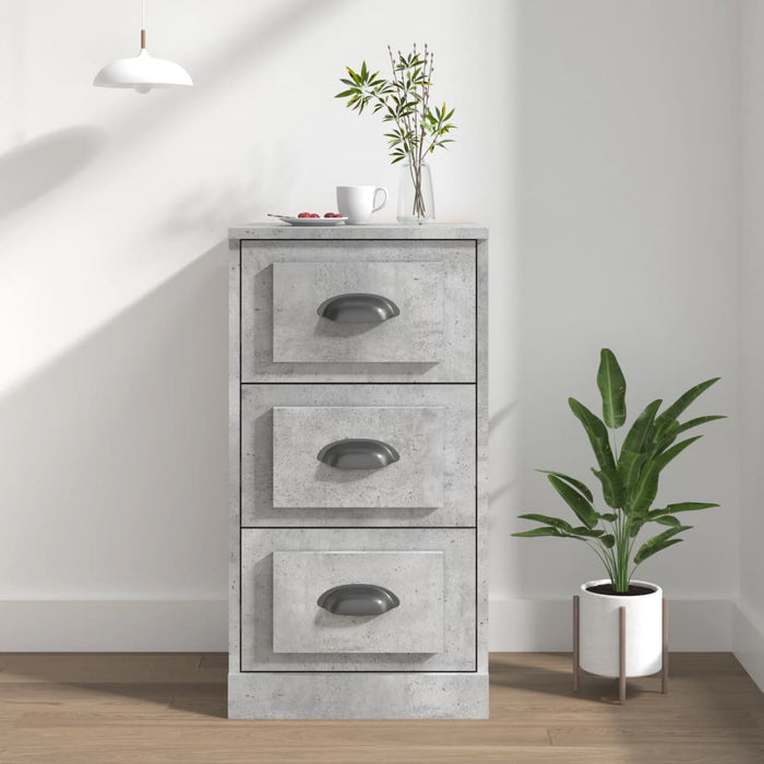 vidaXL Sideboard Concrete Grey 36x35.5x67.5 cm Engineered Wood