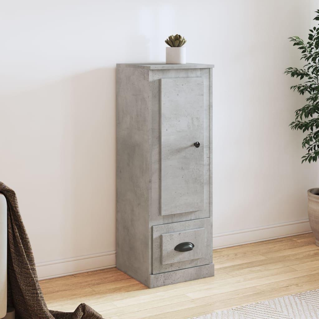 vidaXL Highboard Concrete Grey 36x35.5x103.5 cm Engineered Wood