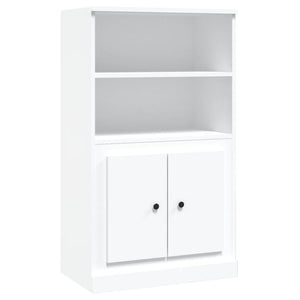 vidaXL Highboard White 60x35.5x103.5 cm Engineered Wood