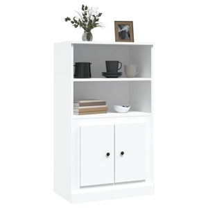 vidaXL Highboard White 60x35.5x103.5 cm Engineered Wood