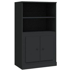 vidaXL Highboard Black 60x35.5x103.5 cm Engineered Wood