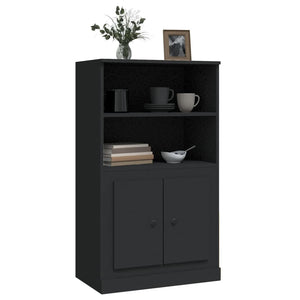 vidaXL Highboard Black 60x35.5x103.5 cm Engineered Wood