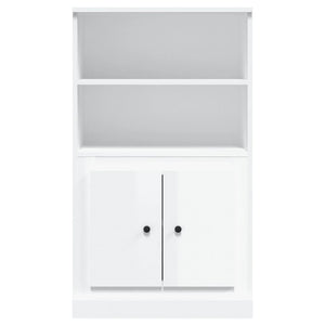 vidaXL Highboard High Gloss White 60x35.5x103.5 cm Engineered Wood