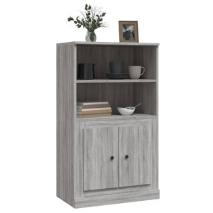 vidaXL Highboard Grey Sonoma 60x35.5x103.5 cm Engineered Wood