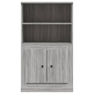 vidaXL Highboard Grey Sonoma 60x35.5x103.5 cm Engineered Wood