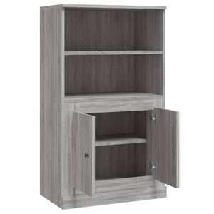 vidaXL Highboard Grey Sonoma 60x35.5x103.5 cm Engineered Wood