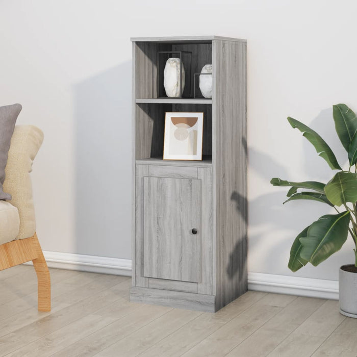 vidaXL Highboard Grey Sonoma 36x35.5x103.5 cm Engineered Wood