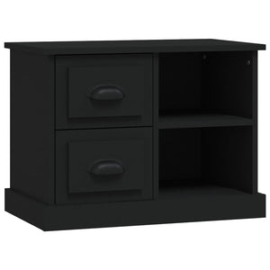 vidaXL Bedside Cabinet Black 60x35.5x45 cm