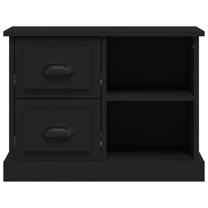 vidaXL Bedside Cabinet Black 60x35.5x45 cm