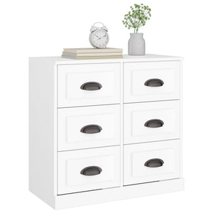 vidaXL Sideboard White 70x35.5x67.5 cm Engineered Wood