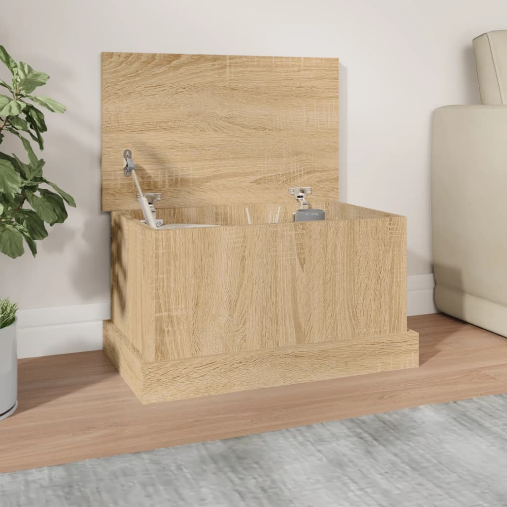 vidaXL Storage Box Sonoma Oak 50x30x28 cm Engineered Wood