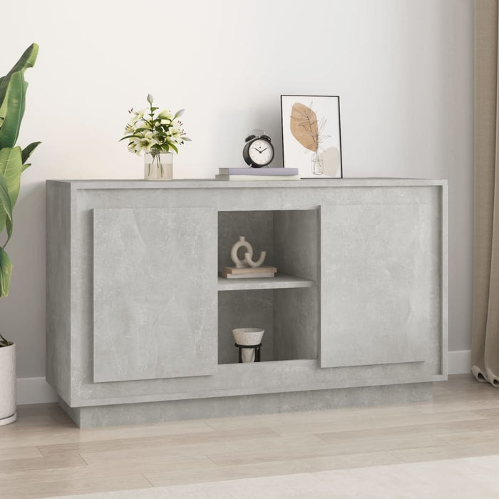 vidaXL Sideboard Concrete Grey 102x35x60 cm Engineered Wood