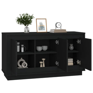 vidaXL Sideboard Black 102x35x55 cm Engineered Wood