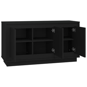 vidaXL Sideboard Black 102x35x55 cm Engineered Wood