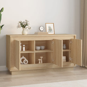 vidaXL Sideboard Sonoma Oak 102x35x55 cm Engineered Wood