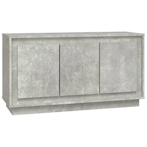 vidaXL Sideboard Concrete Grey 102x35x55 cm Engineered Wood