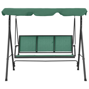 vidaXL Garden Swing Bench Green 170 cm Textilene and Steel