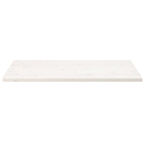 vidaXL Table Top White 100x50x2.5 cm Solid Wood Pine Rectangular