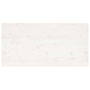 vidaXL Table Top White 100x50x2.5 cm Solid Wood Pine Rectangular