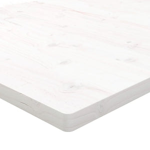 vidaXL Table Top White 100x50x2.5 cm Solid Wood Pine Rectangular