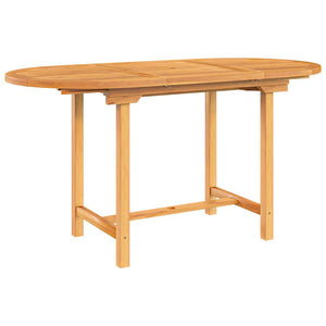 vidaXL Extending Garden Table 110-160x80x75 cm Solid Wood Teak