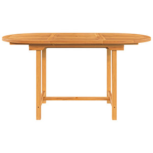 vidaXL Extending Garden Table 110-160x80x75 cm Solid Wood Teak