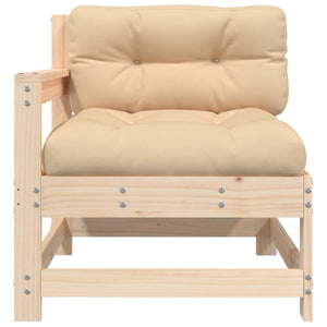 vidaXL Garden Chair with Cushions Solid Wood Pine