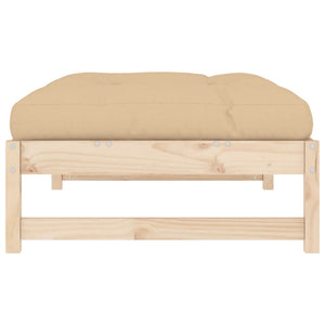 vidaXL Garden Footstool 120x80 cm Solid Wood Pine