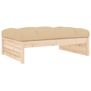 vidaXL Garden Footstool 120x80 cm Solid Wood Pine