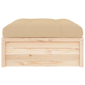 vidaXL Garden Footstool 120x80 cm Solid Wood Pine