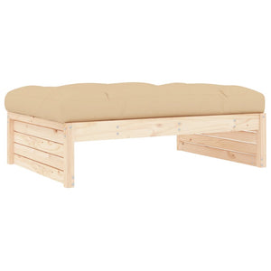 vidaXL Garden Footstool 120x80 cm Solid Wood Pine