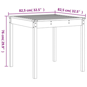 vidaXL 3 Piece Garden Bistro Set Grey Solid Wood Pine