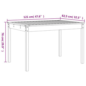 vidaXL 5 Piece Garden Dining Set Grey Solid Wood Pine