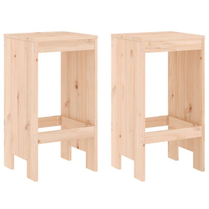 vidaXL 3 Piece Garden Bar Set Solid Wood Pine