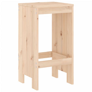 vidaXL 3 Piece Garden Bar Set Solid Wood Pine