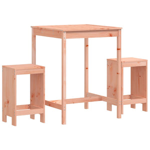 vidaXL 3 Piece Garden Bar Set Solid Wood Douglas