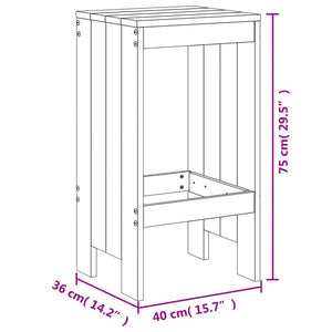 vidaXL 3 Piece Garden Bar Set Solid Wood Douglas