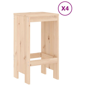 vidaXL 5 Piece Garden Bar Set Solid Wood Pine