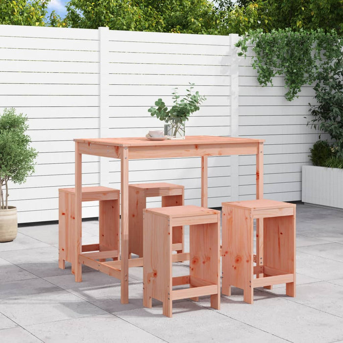 vidaXL 5 Piece Garden Bar Set Solid Wood Douglas