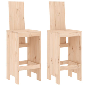 vidaXL 3 Piece Garden Bar Set Solid Wood Pine