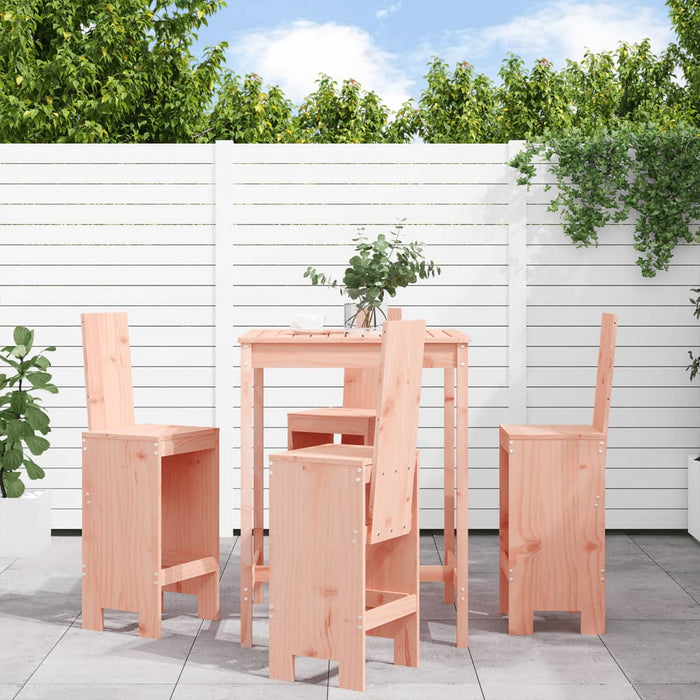 vidaXL 5 Piece Garden Bar Set Solid Wood Douglas