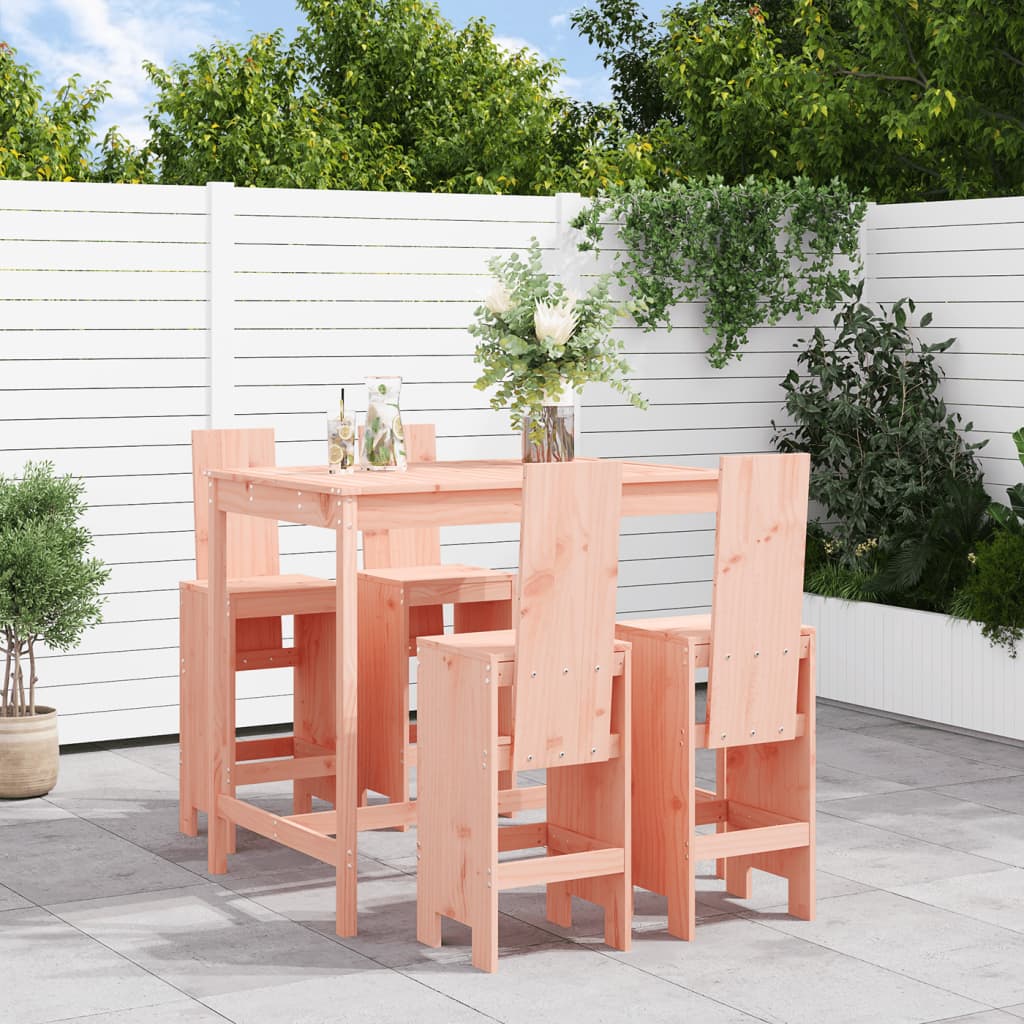 vidaXL 5 Piece Garden Bar Set Solid Wood Douglas