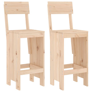 vidaXL 3 Piece Garden Bar Set Solid Wood Pine