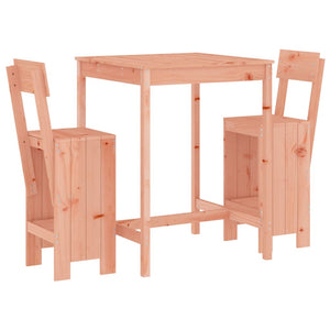 vidaXL 3 Piece Garden Bar Set Solid Wood Douglas